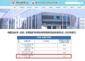 纳入中国石油大学（北京）研究生测评校级竞赛