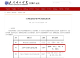 纳入武汉晴川学院学科竞赛实施方案